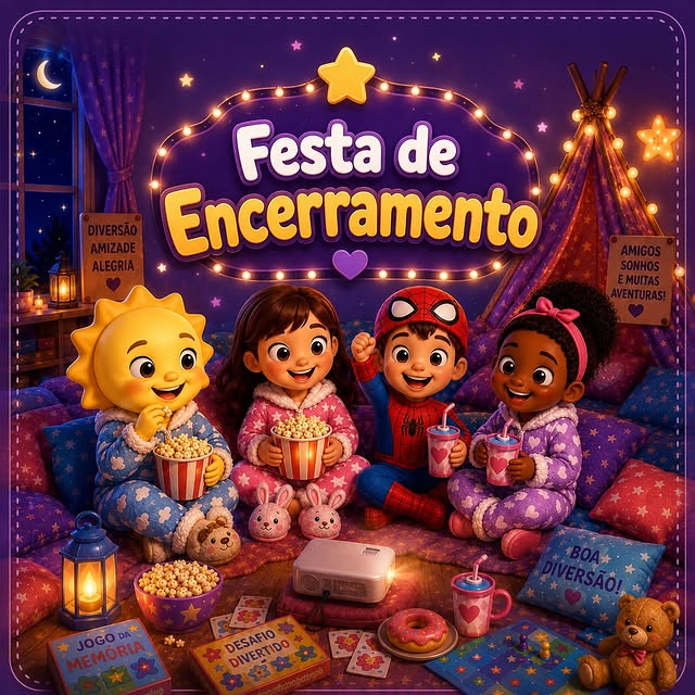 Post da festa de encerramento