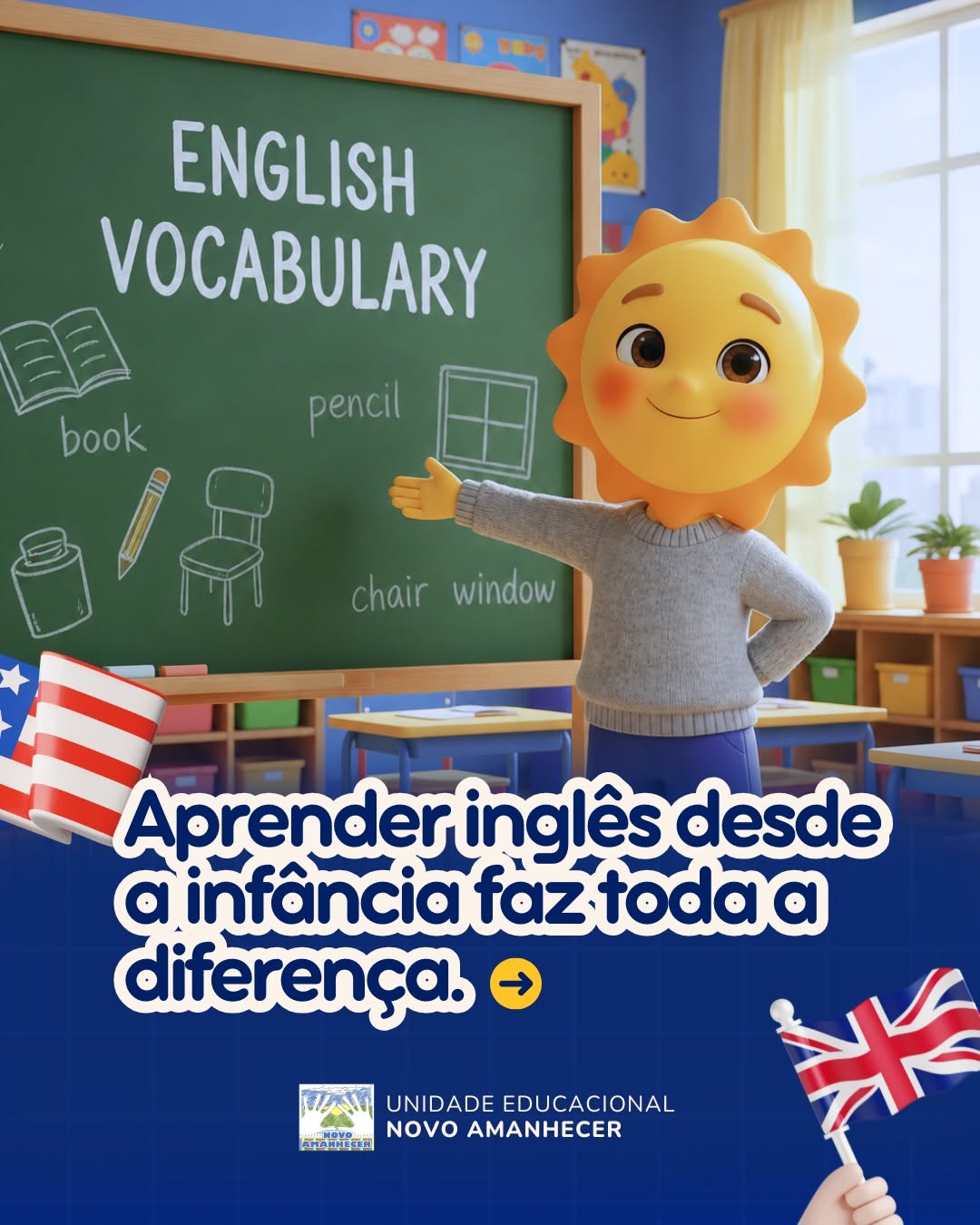 Post sobre aprender inglês
